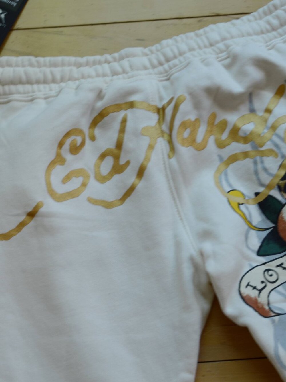 Ed Hardy "Love Kills Slowly" Bootcut Fleece Jogger Pants Size M NWT - Picture 13 of 13